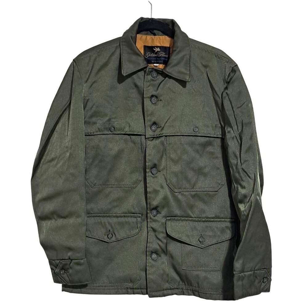 Golden Fleece Vintage Military Style Uniform Outerwear Jacket 42 Olive Green Mad